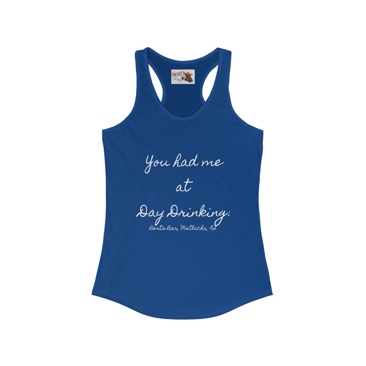 Women's Day Drinking Racerback Tank (ship only)
