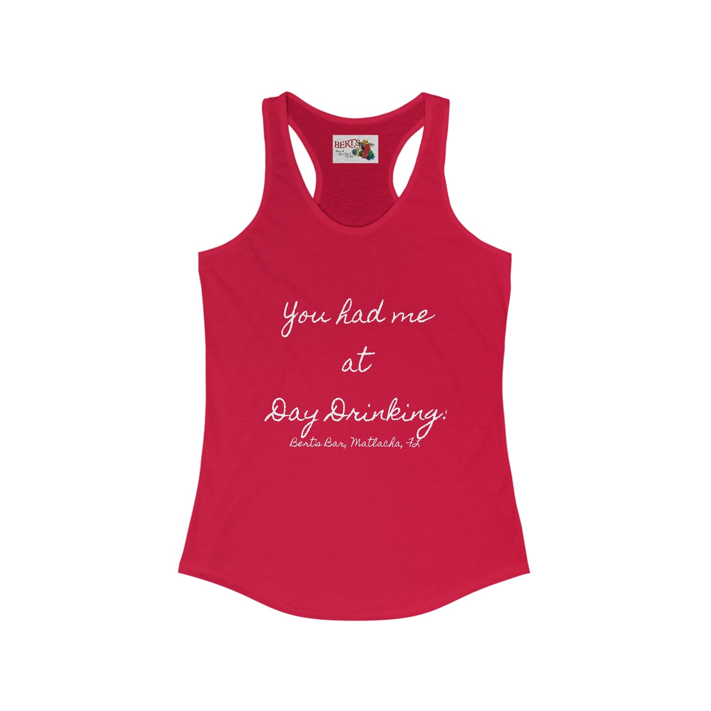 Women's Day Drinking Racerback Tank (ship only)