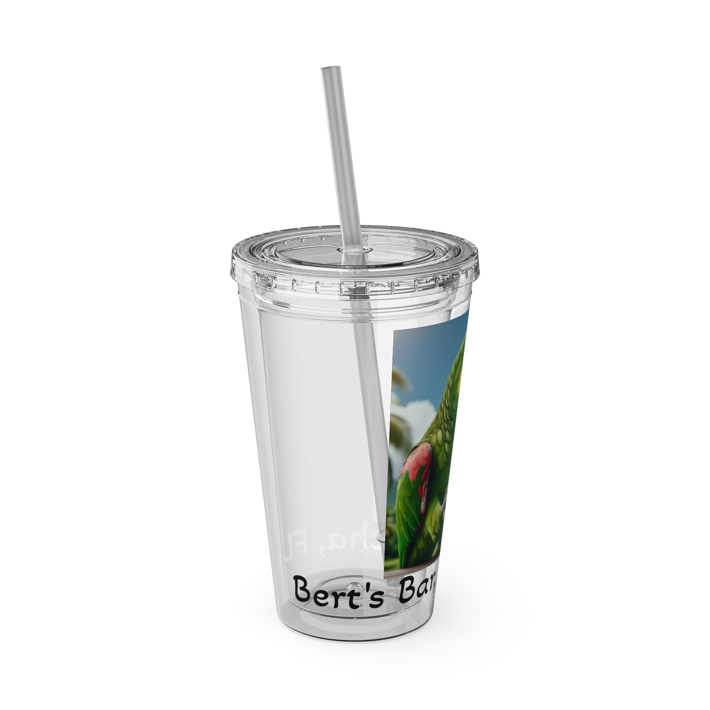 Sunsplash Tumbler with Straw, 16oz (ship only )