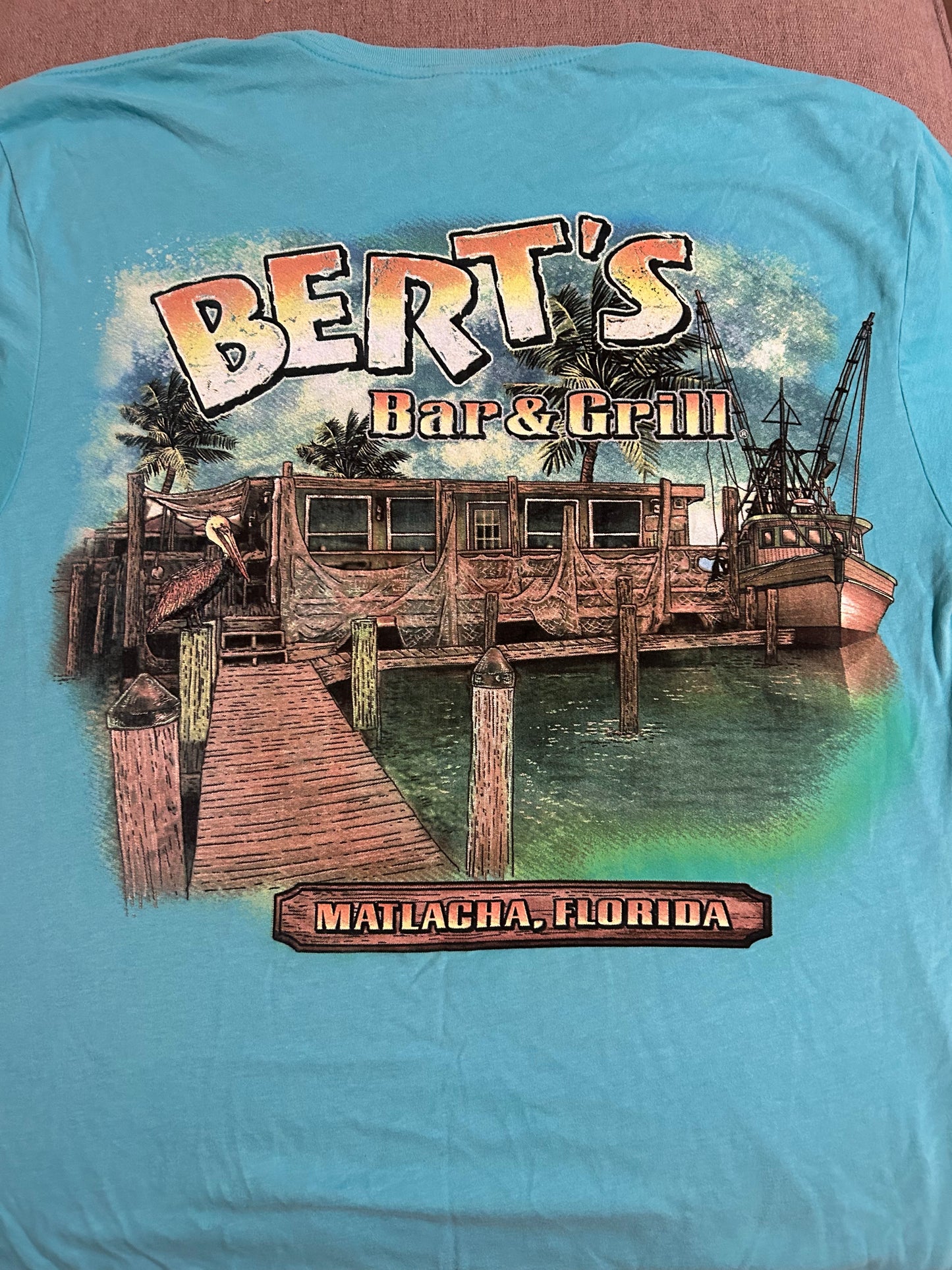 Vintage Bert's Poly/Cotton Blend Unisex T-shirt