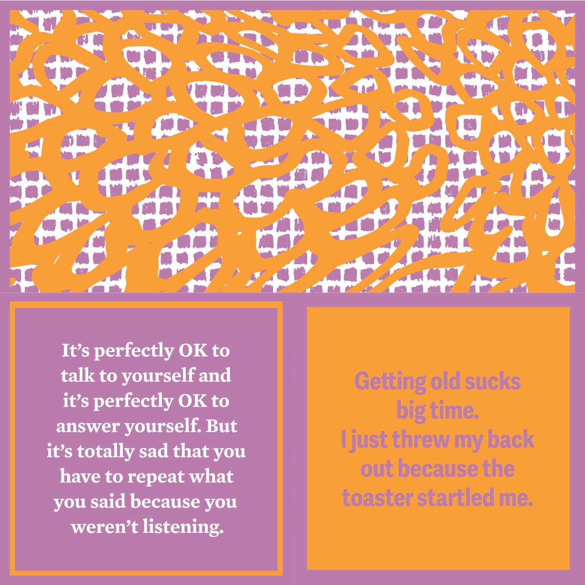 Double Sided Beverage Napkin: Threw out Back/Talk to Yourself