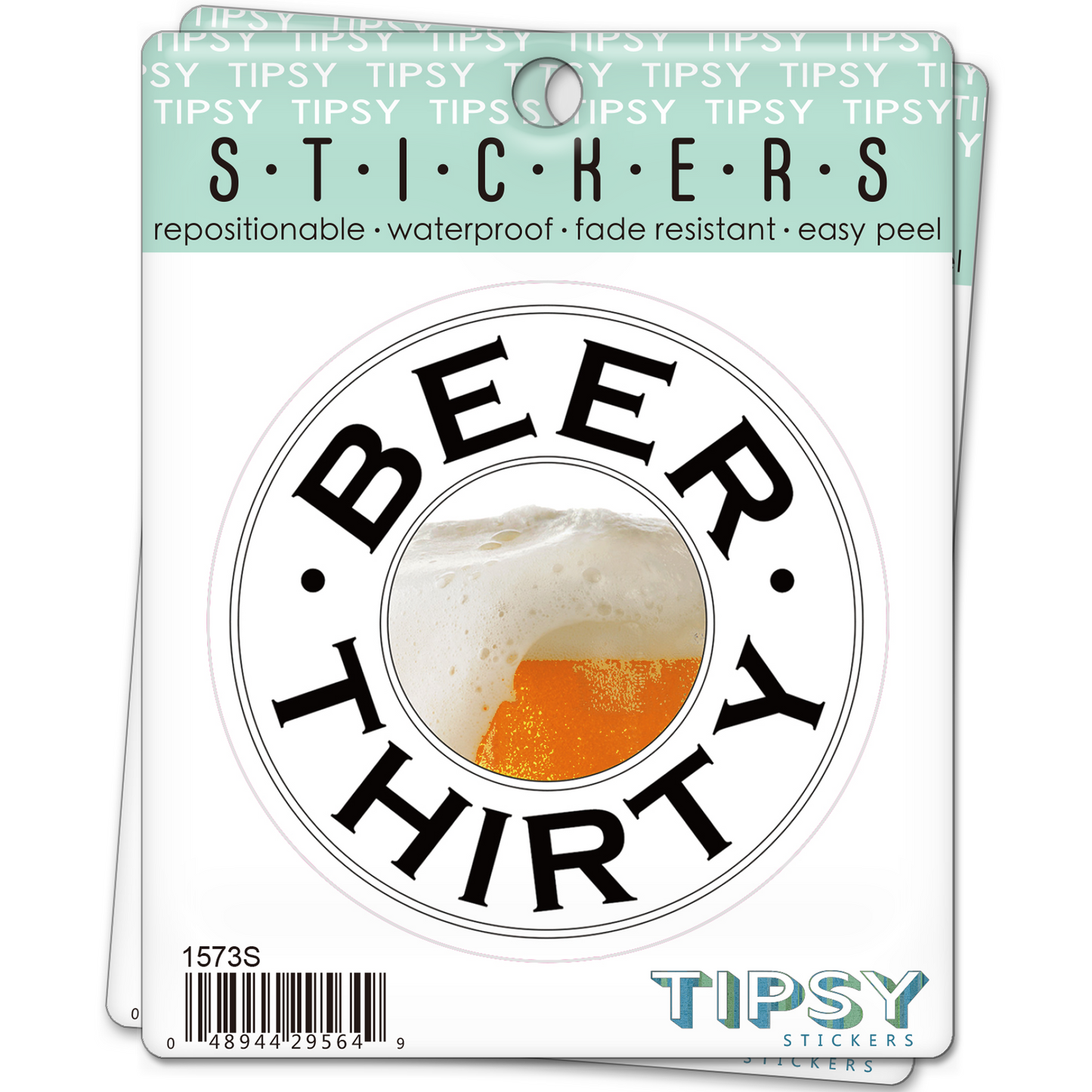 Funny Stickers | Beer Thirty * Wine O'clock * Can't fix Stupid