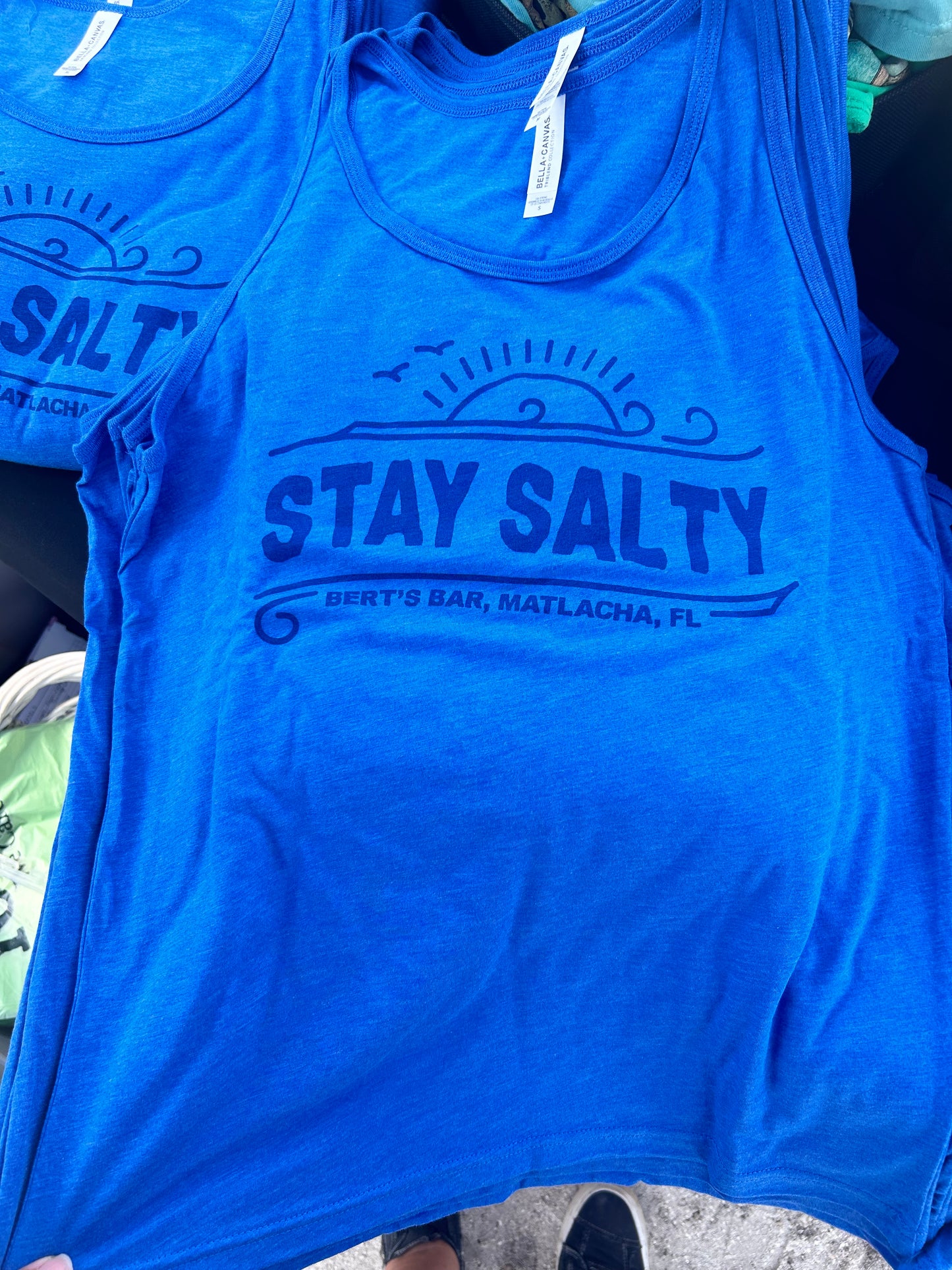 Berts Unisex Stay Salty Tank Top