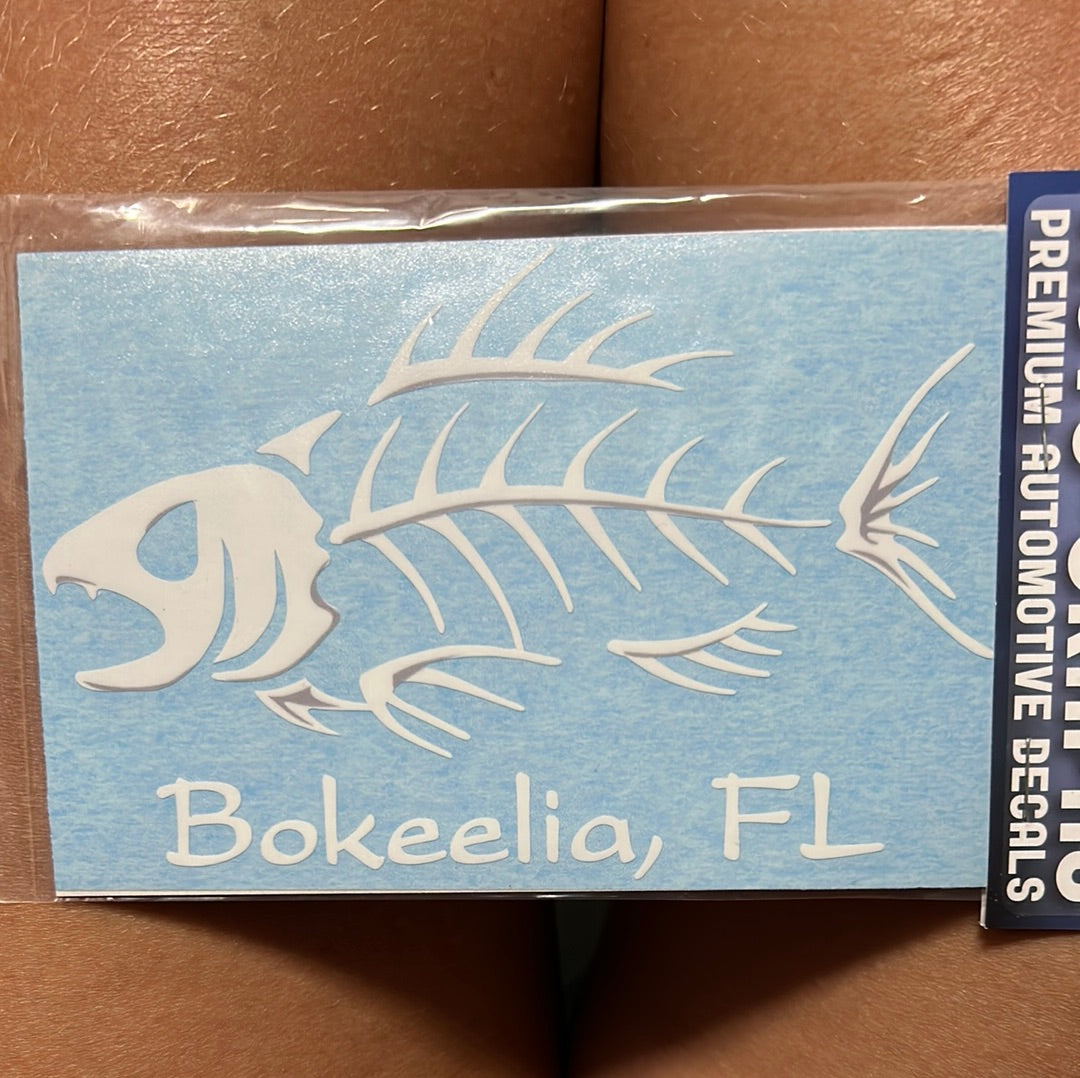 Bokeelia Bonefish Auto Decal (5 1/2" long)