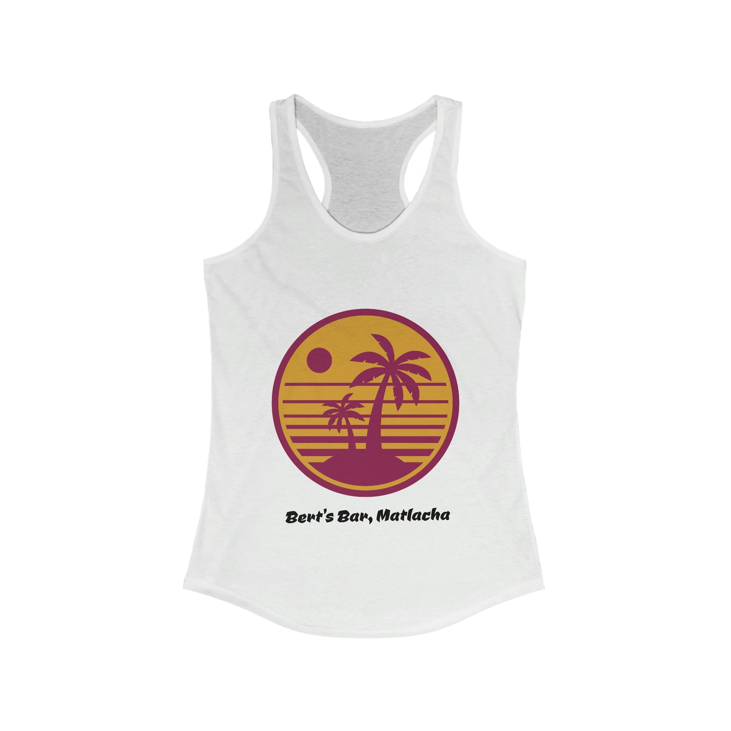 Women's Ideal Racerback Bert's Sunset Tank (Ship only)