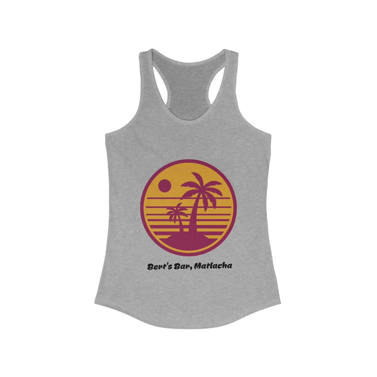 Women's Ideal Racerback Bert's Sunset Tank (Ship only)