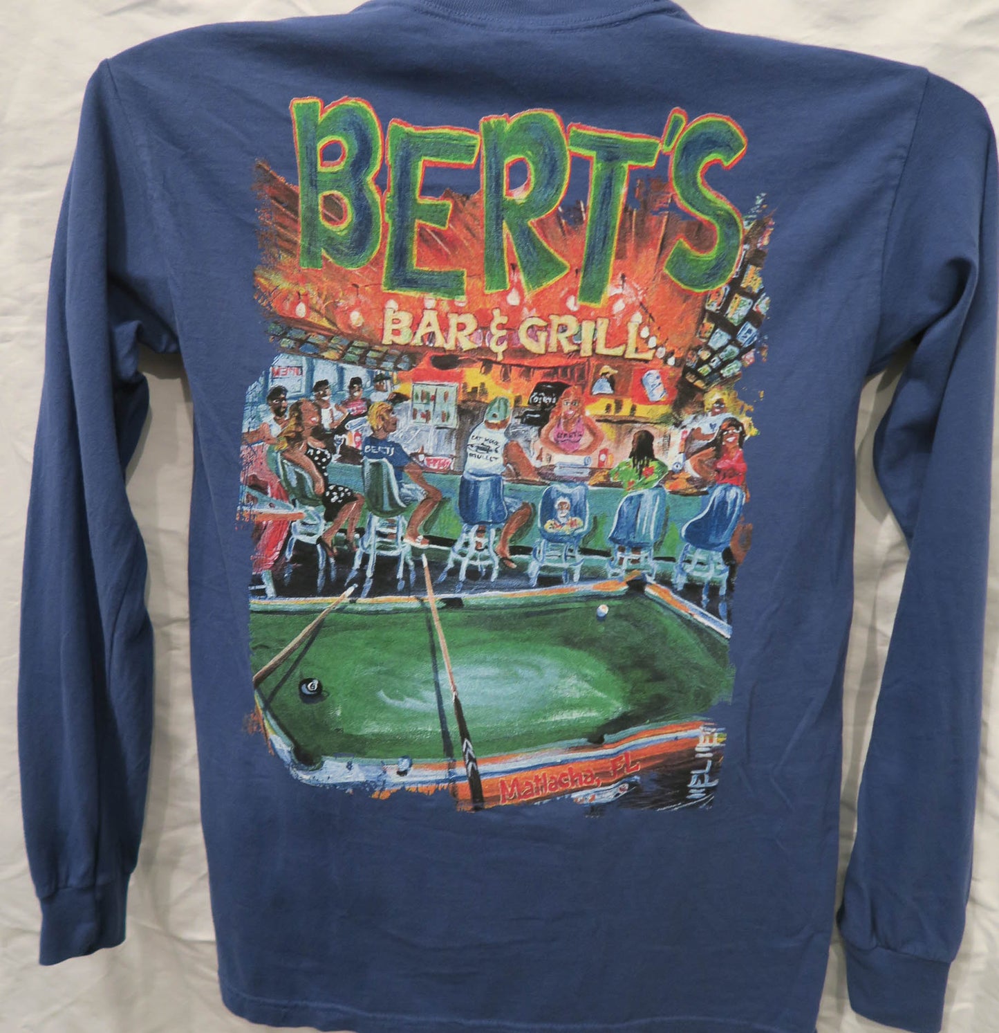 Long Sleeved Pool Table Design Shirt