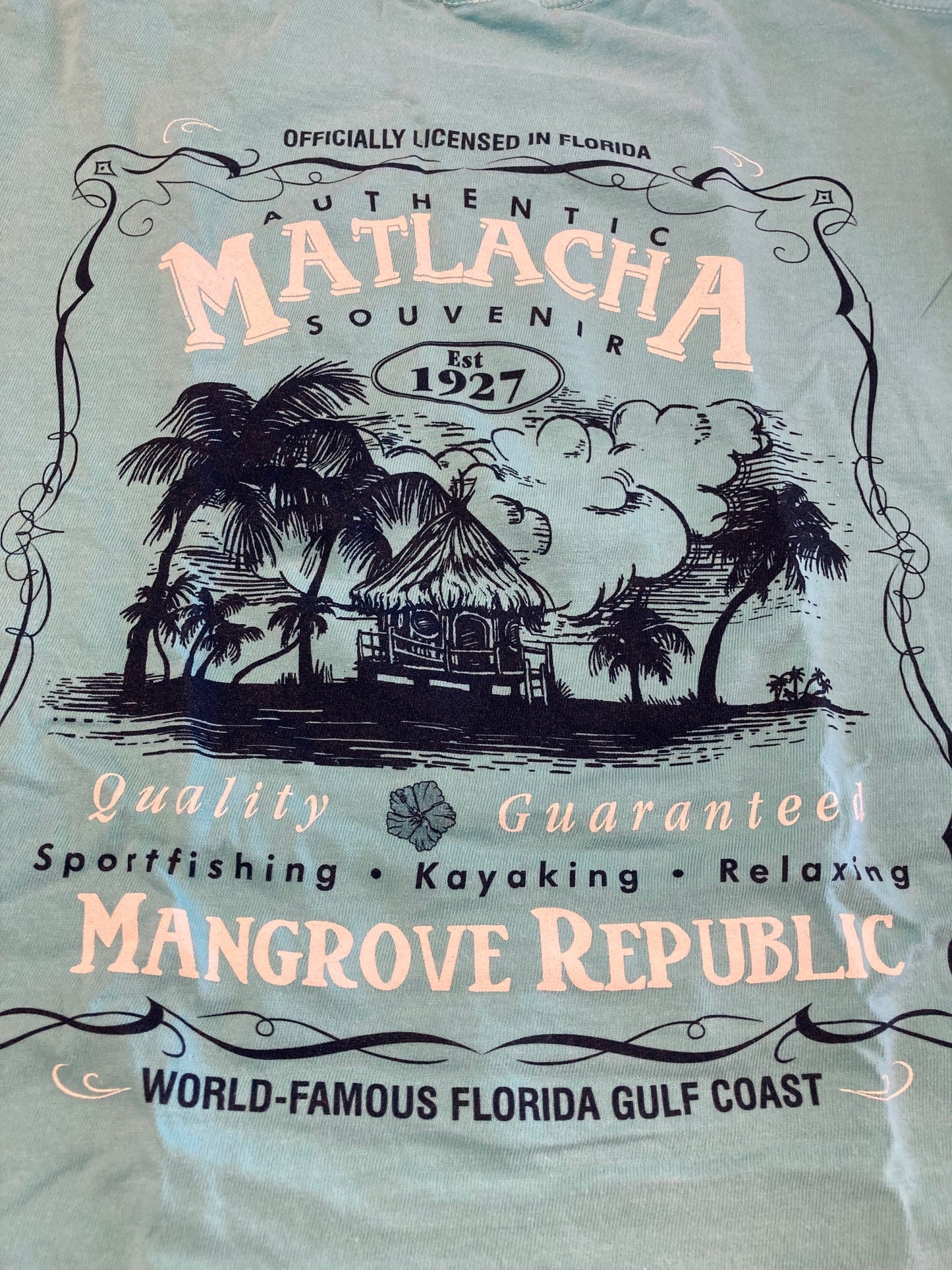 Mangrove Republic Men's Preshrunk Cotton Tee (Chalky Mint)