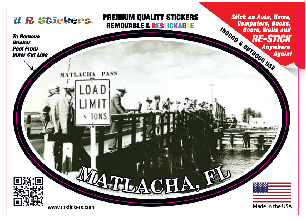 MATLACHA BRIDGE VINTAGE STICKER
