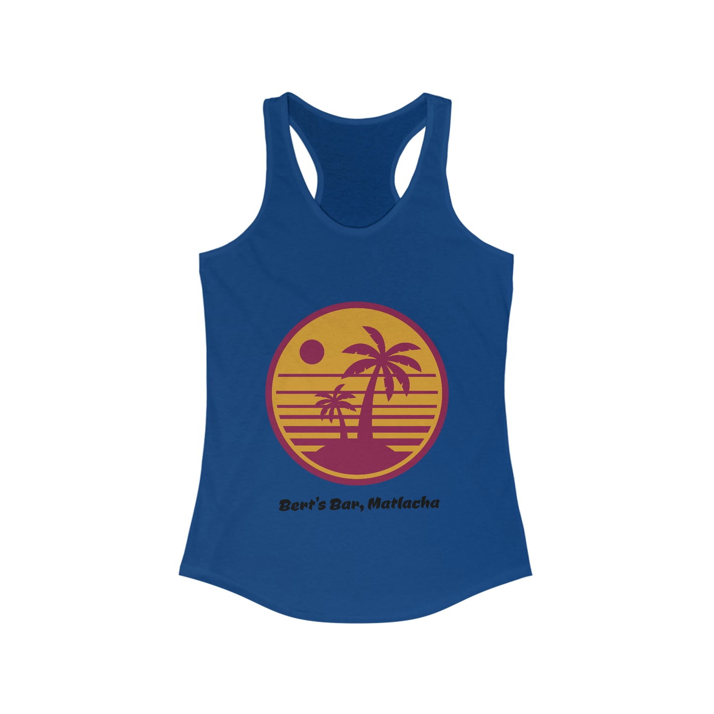 Women's Ideal Racerback Bert's Sunset Tank (Ship only)