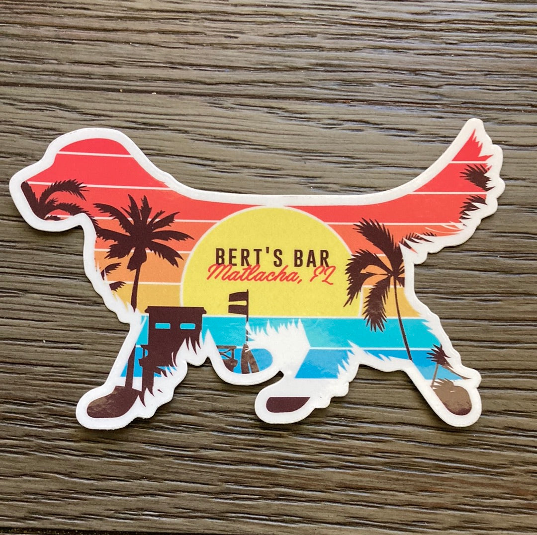 Bert's Bar Stickers - Large (3-4")