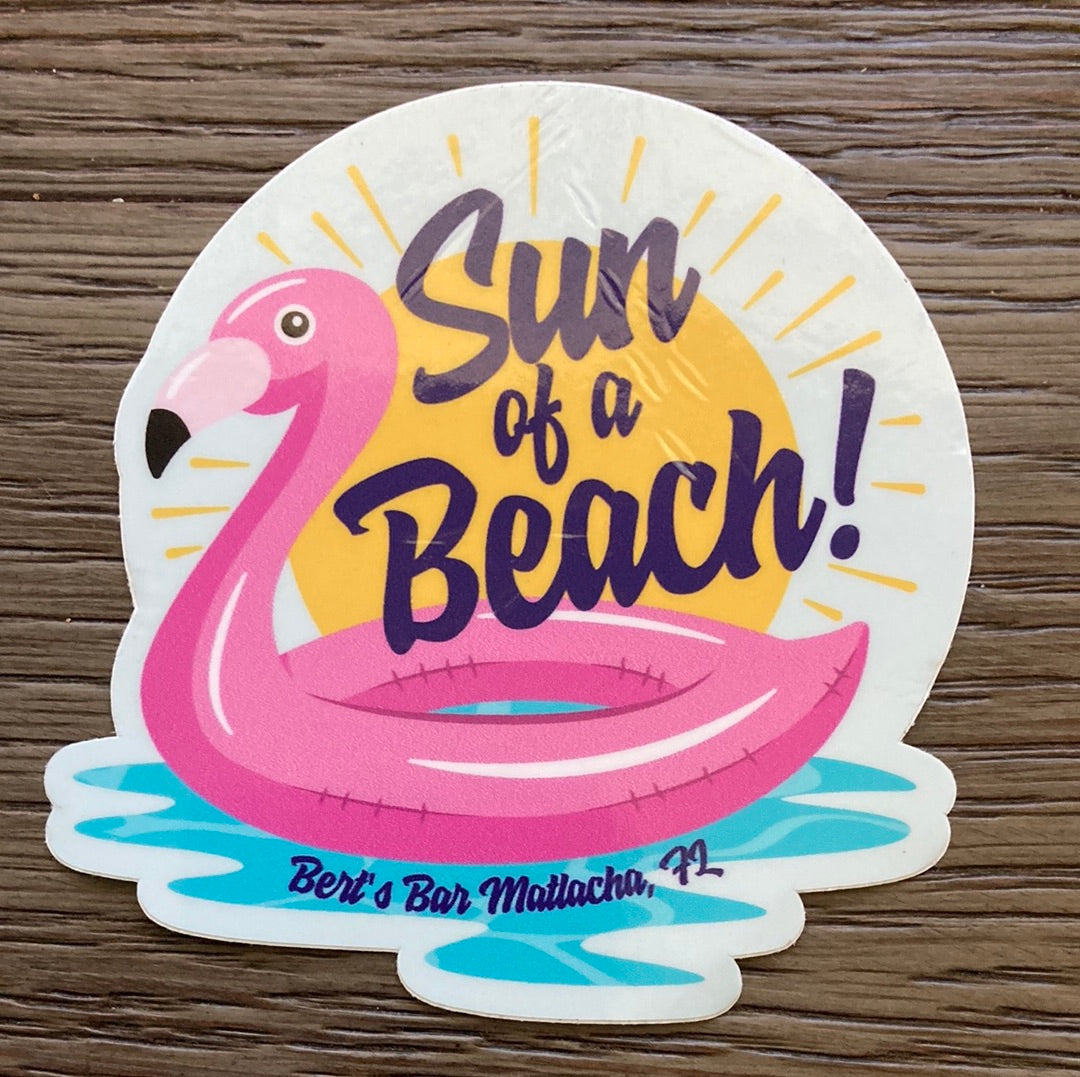Bert's Bar Stickers - Large (3-4")
