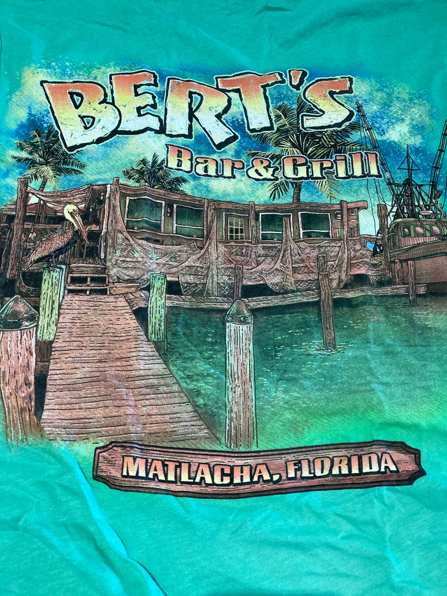 Vintage Bert's Poly/Cotton Blend Unisex T-shirt