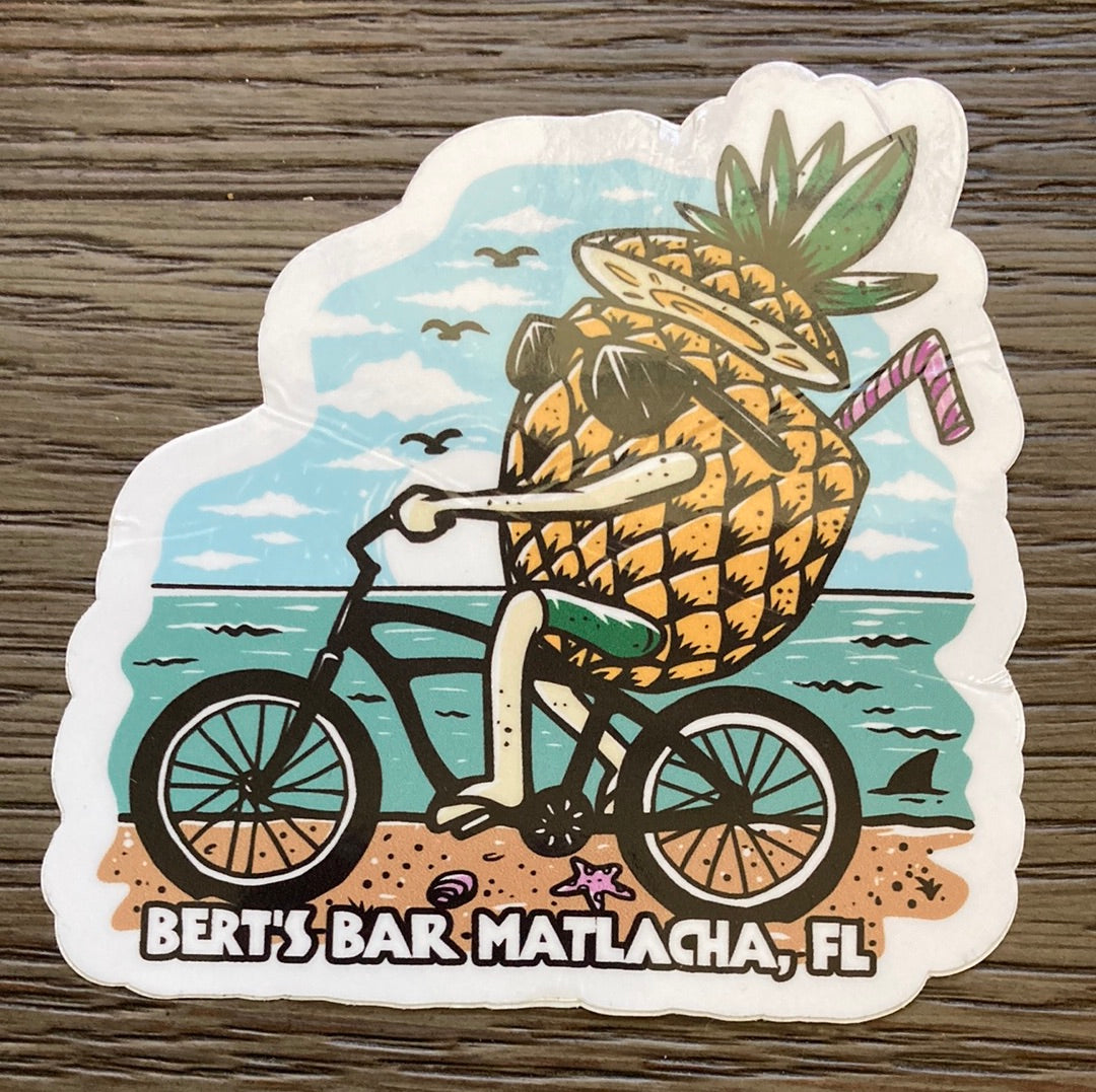 Bert's Bar Stickers - Large (3-4")