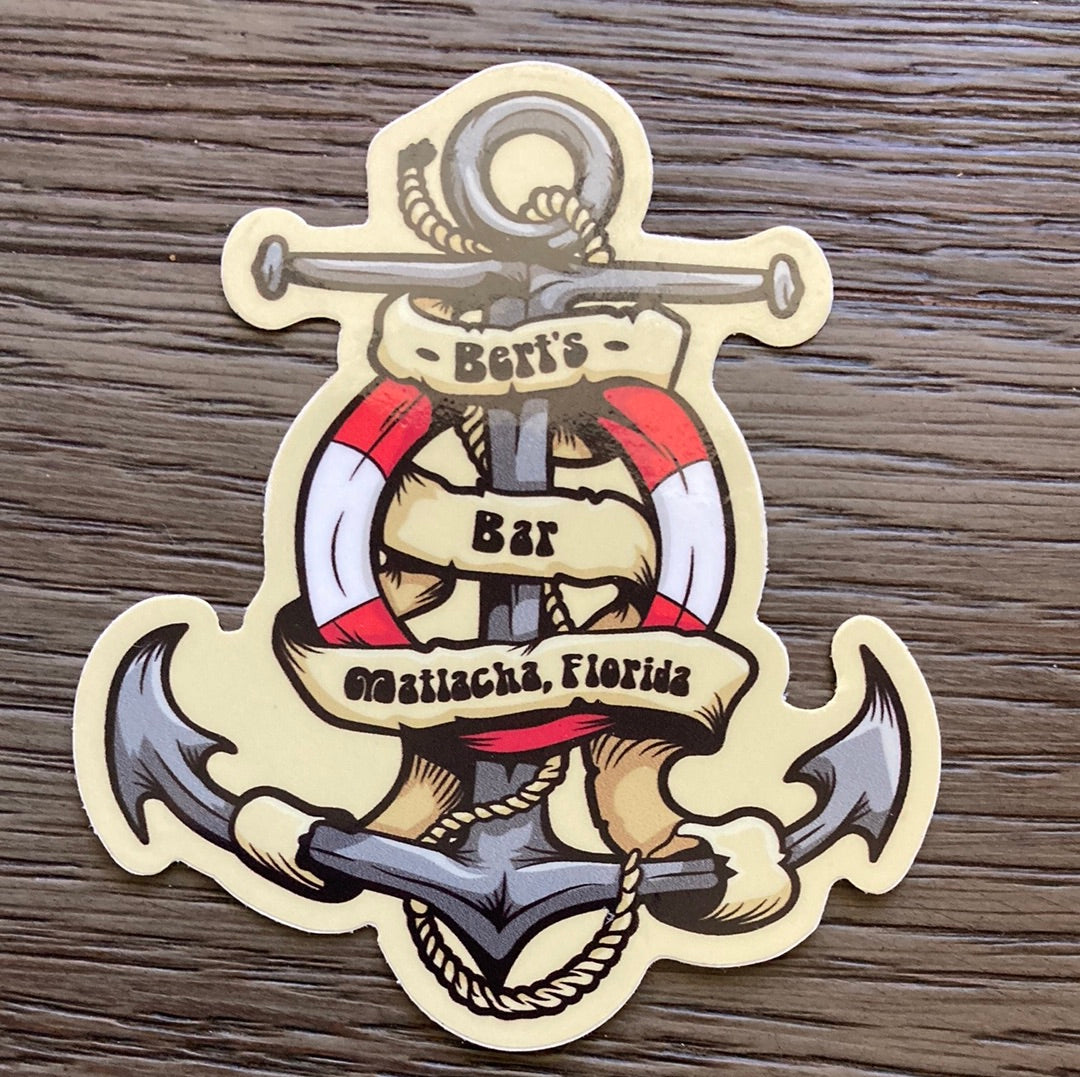 Bert's Bar Stickers - Large (3-4")