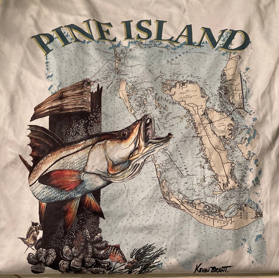 Kevin Brant Collection - Pine Island Map L/S SPF Performance Men's shirt