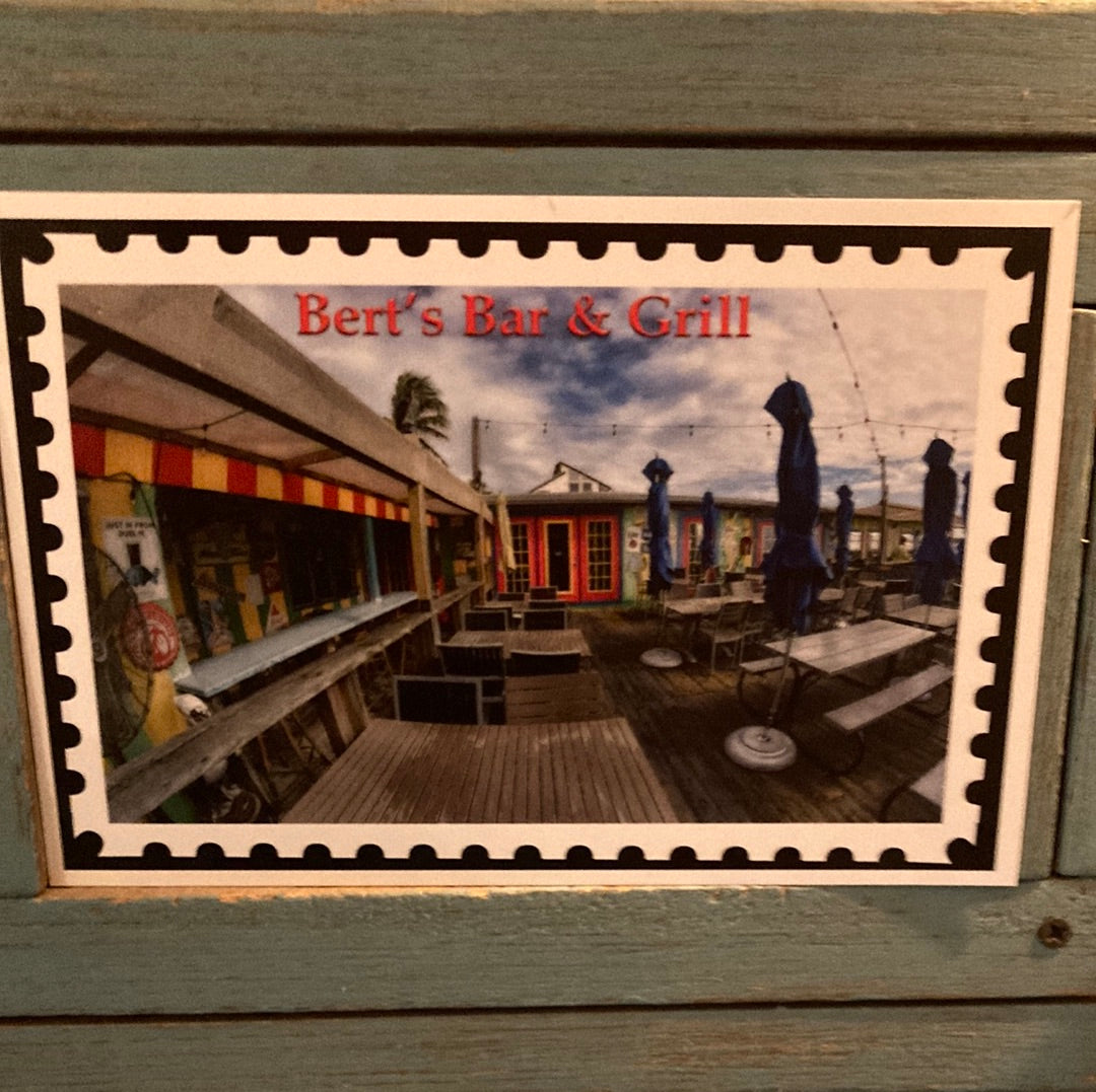 Bert's Bar Postcard
