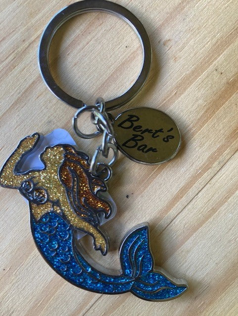 Bert's Bar Mermaid Keychain