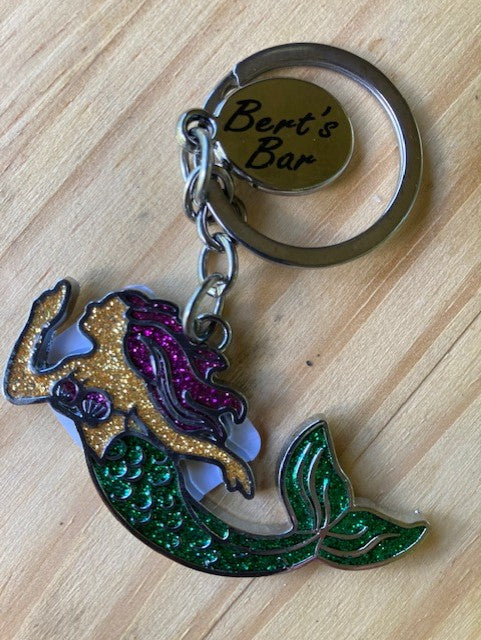 Bert's Bar Mermaid Keychain
