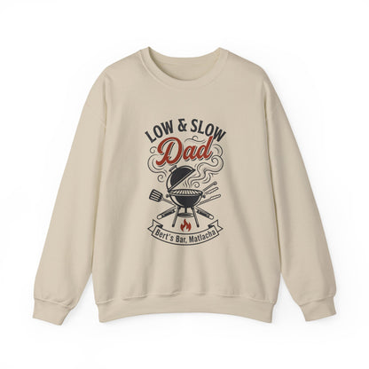 Low & Slow Dad Sweatshirt | Father’s Day BBQ Grilling Shirt, Retro BBQ Graphic