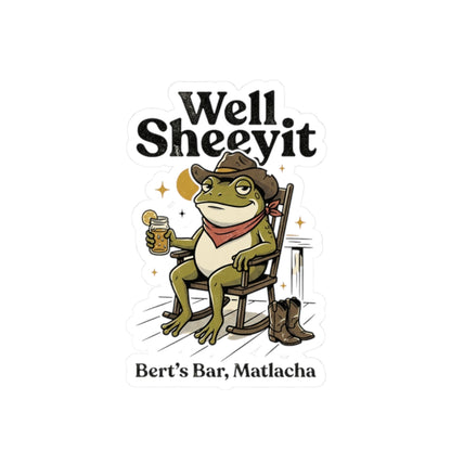 Well Sheeyit Frog Sticker | Vintage Southern, Retro Western, Distressed