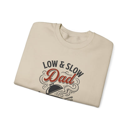 Low & Slow Dad Sweatshirt | Father’s Day BBQ Grilling Shirt, Retro BBQ Graphic