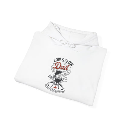 Low & Slow Dad Hoodie | Retro BBQ Grilling Father's Day