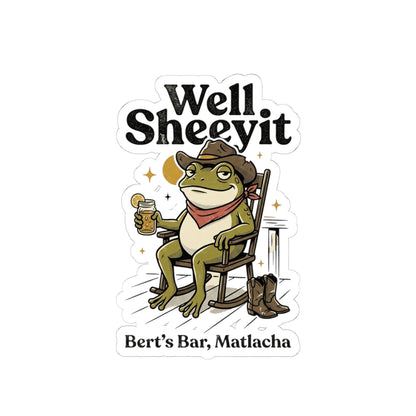 Well Sheeyit Frog Sticker | Vintage Southern, Retro Western, Distressed