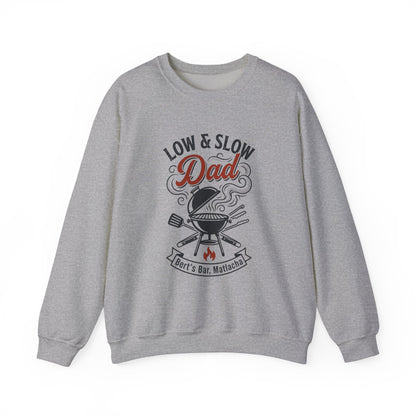 Low & Slow Dad Sweatshirt | Father’s Day BBQ Grilling Shirt, Retro BBQ Graphic