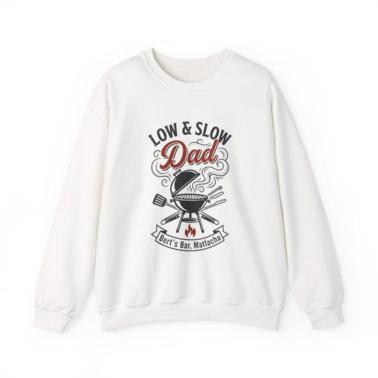 Low & Slow Dad Sweatshirt | Father’s Day BBQ Grilling Shirt, Retro BBQ Graphic