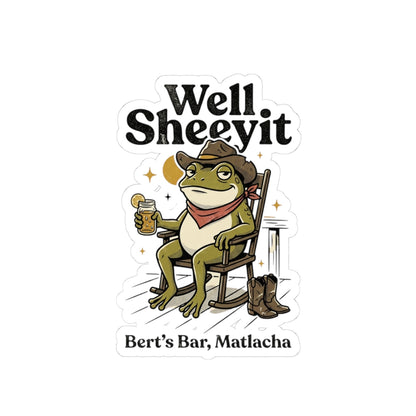 Well Sheeyit Frog Sticker | Vintage Southern, Retro Western, Distressed