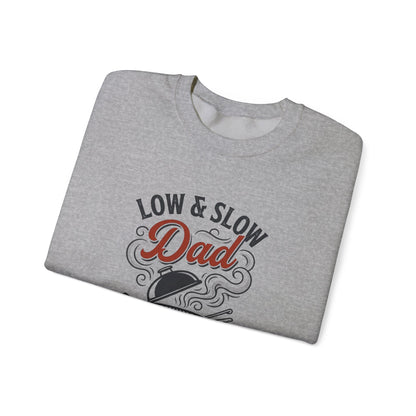 Low & Slow Dad Sweatshirt | Father’s Day BBQ Grilling Shirt, Retro BBQ Graphic