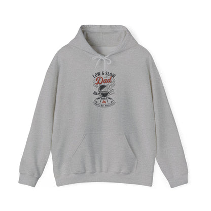 Low & Slow Dad Hoodie | Retro BBQ Grilling Father's Day