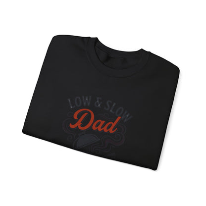 Low & Slow Dad Sweatshirt | Father’s Day BBQ Grilling Shirt, Retro BBQ Graphic