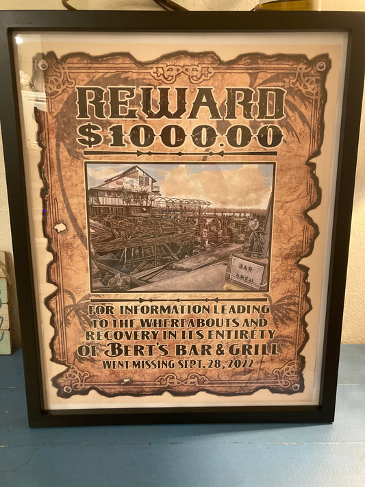 Reward Poster! 12 x 18" (unframed, shipped in a tube)