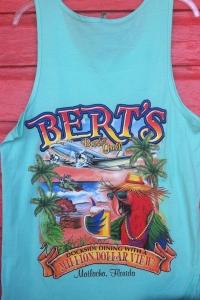 Refugee Parrot Tank Top (Turquoise) Men's