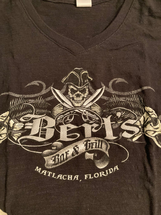 Women's V-neck Pirate (Hurricane Ian special) Runs small, small only